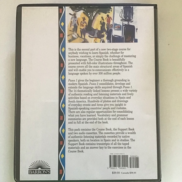 Barron’s Pasos Intermediate Spanish 2 Language Course Books and Audio NOS - Picture 4 of 4